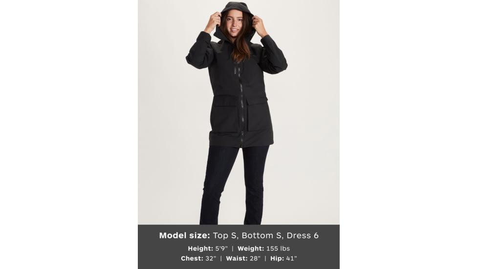 Marmot Commuter Parka - Womens, Black, Medium, 79450-001-M