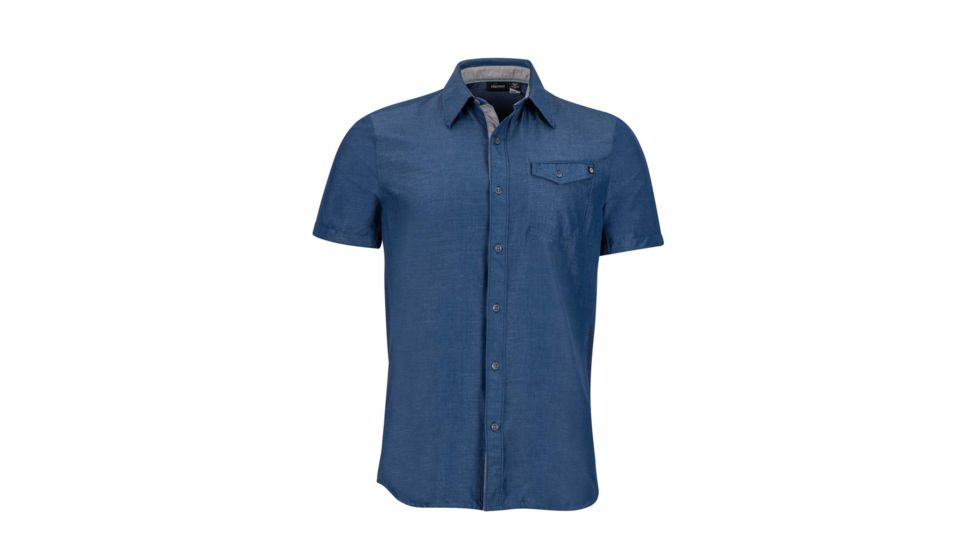 Marmot Contra Short Sleeve Shirt - Mens, Vintage Navy, 2XL 43590-2636-XXL