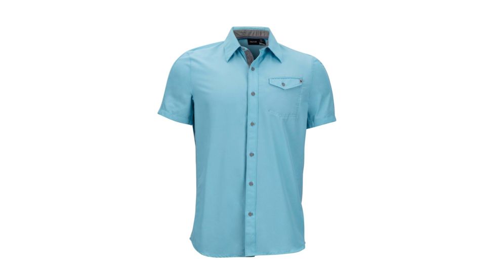 Marmot Contra Short Sleeve Shirt - Mens, Sky High, L 43590-3663-L