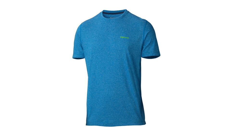 Marmot Conveyor Short Sleeve Tee - Men's-Ceylon Blue Heather-Small