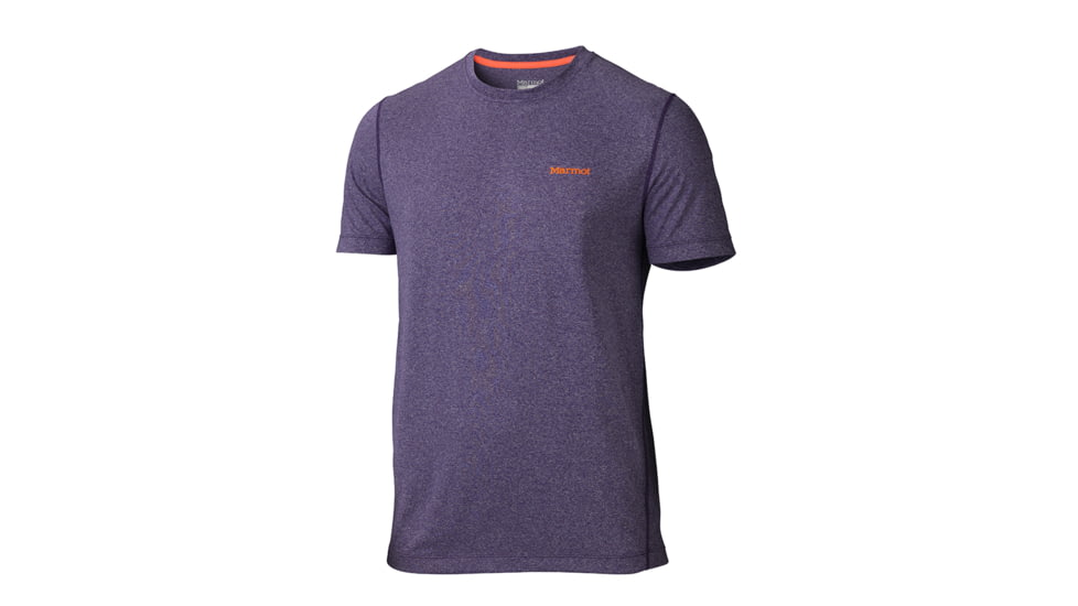 Marmot Conveyor Short Sleeve Tee - Men's-Royal Grape Heather-Small
