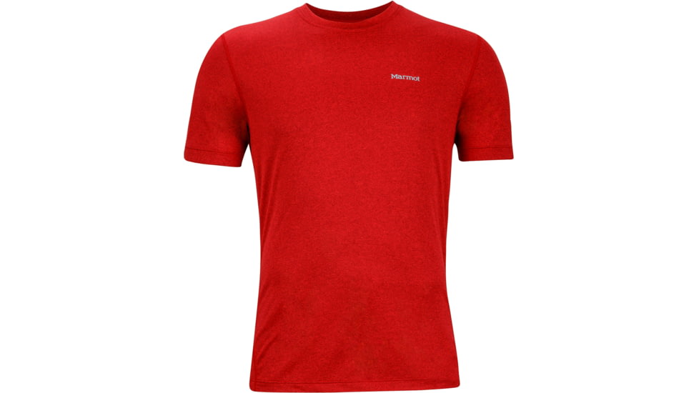 Marmot Conveyor Short Sleeve Tee - Men's-True Team Red Heather-Small