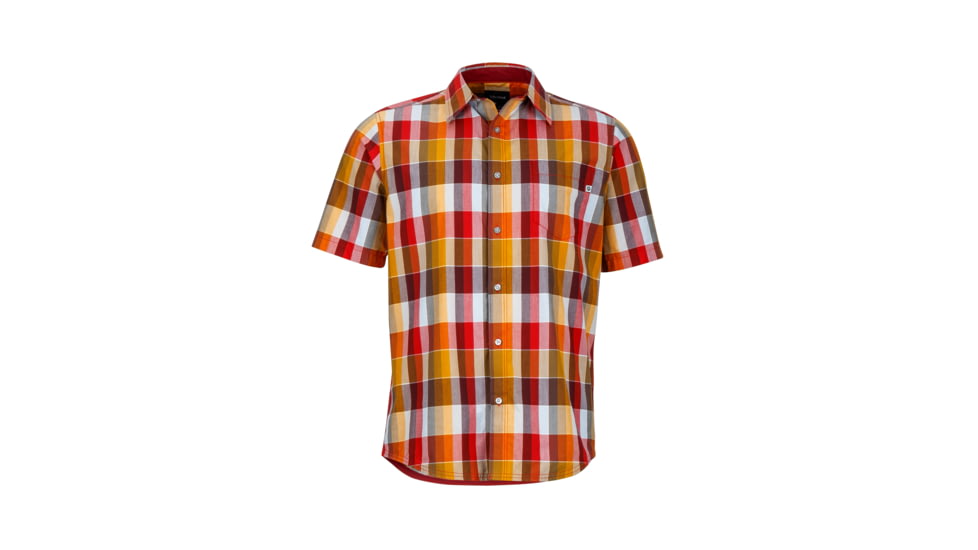 Marmot Cordero Short Sleeve Shirt - Men's-Red Spice-XX-Large