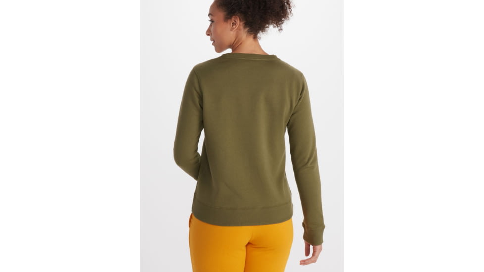 Marmot Crew Sweatshirt - Womens, Winter Moss, Large, M13641-16285-L