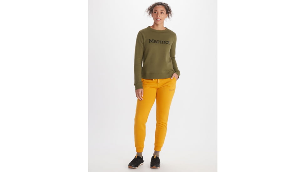 Marmot Crew Sweatshirt - Womens, Winter Moss, Large, M13641-16285-L