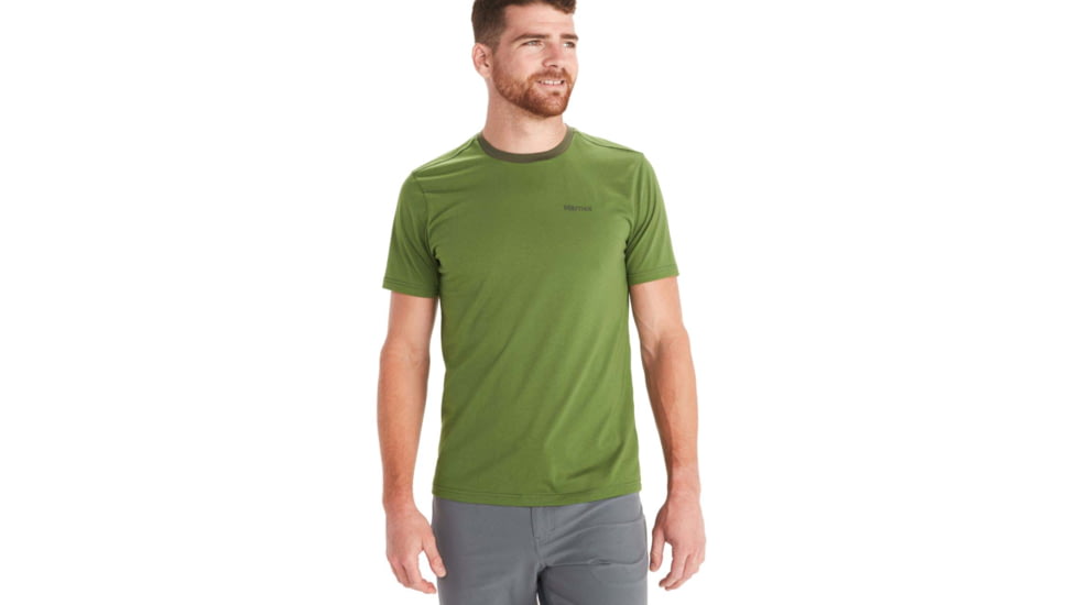 Marmot Crossover Short Sleeve - Mens, Foliage /Nori, 2XL, M12578-19573-XXL
