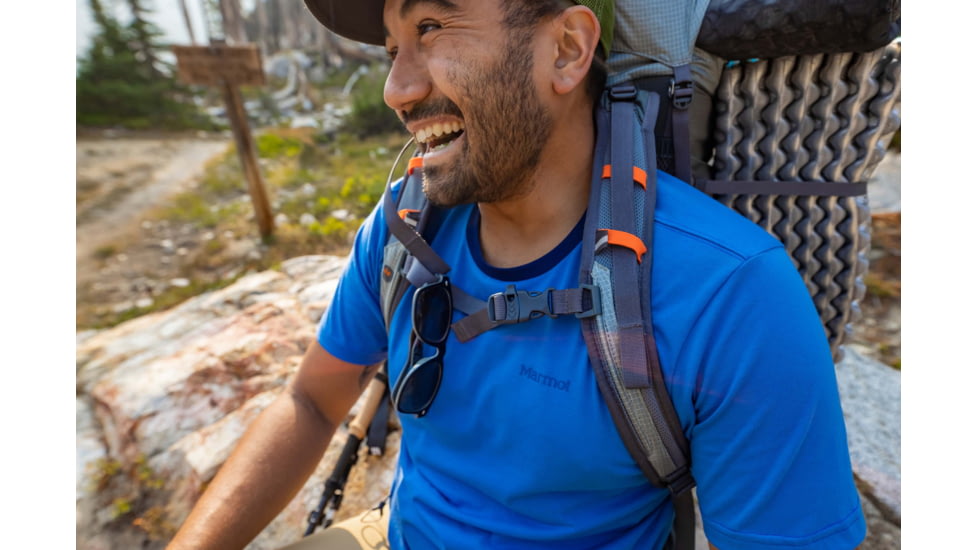 Marmot Crossover Short-Sleeve T-Shirt - Mens, Varsity Blue, S, M12578-3488-S