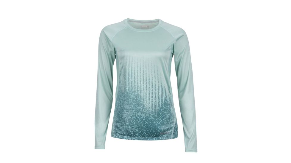 Marmot Crystal Long Sleeve T-Shirt - Womens, Clear Sky Fountain, Small 49630-8845-S