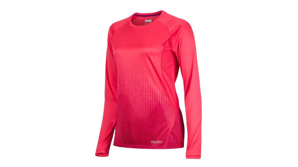 Marmot Crystal Long Sleeve T-Shirt - Womens, Hibiscus Fountain, Extra Large 49630-8846-XL