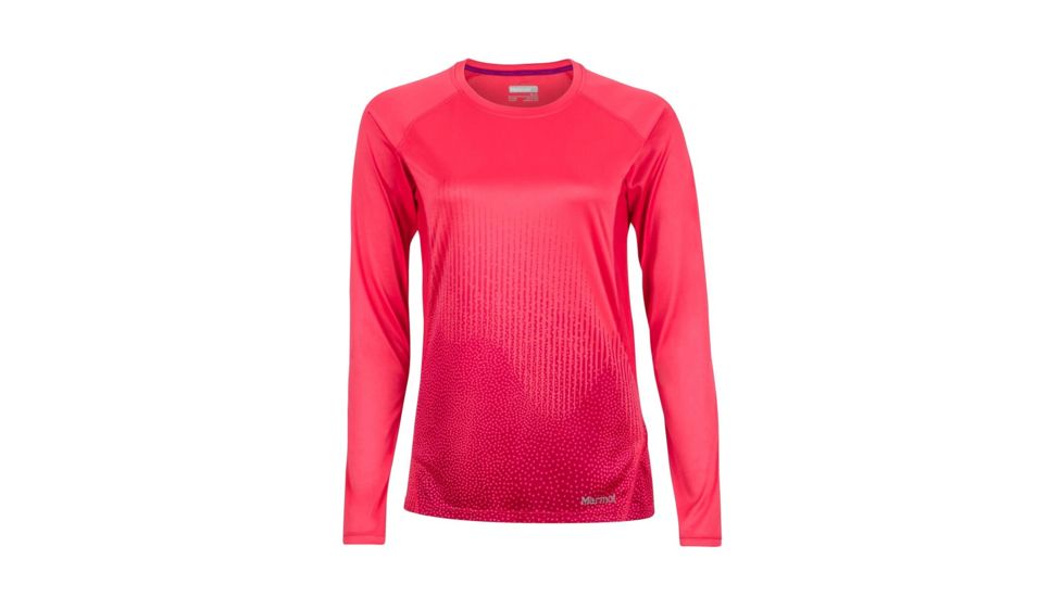 Marmot Crystal Long Sleeve T-Shirt - Womens, Hibiscus Fountain, Extra Large 49630-8846-XL