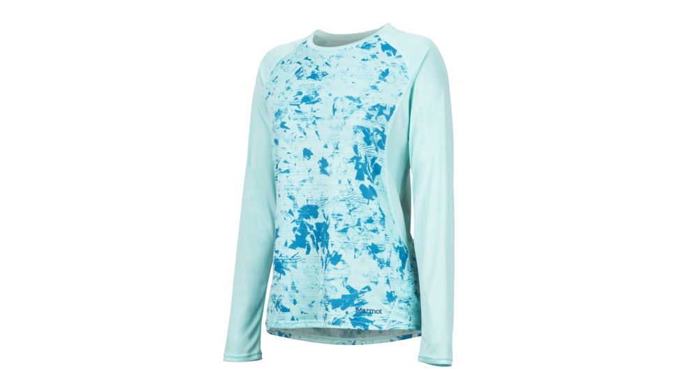 Marmot Crystal Long Sleeve - Womens, Blue Tint Mind Game, Small, 49630-8402-S
