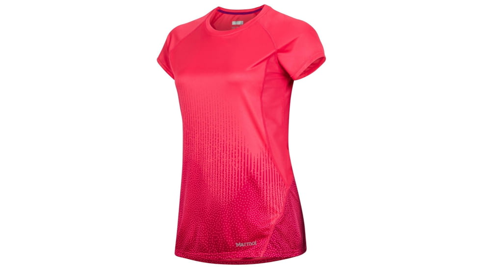 Marmot Crystal Short Sleeve T-Shirt - Womens, Hibiscus Fountain, Small 49670-8846-S