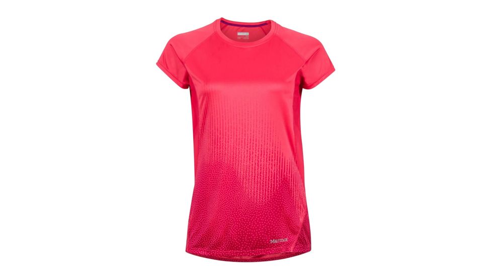 Marmot Crystal Short Sleeve T-Shirt - Womens, Hibiscus Fountain, Small 49670-8846-S