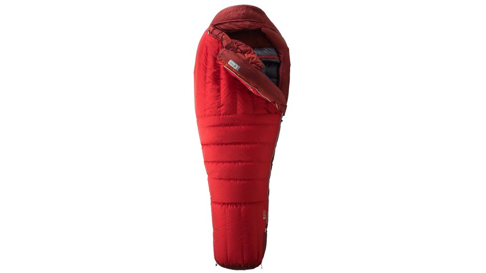 Marmot CWM Sleeping Bag, Team Red/Redstone, Reg 6ft0in/Left Zip, 22560-6363-LZ