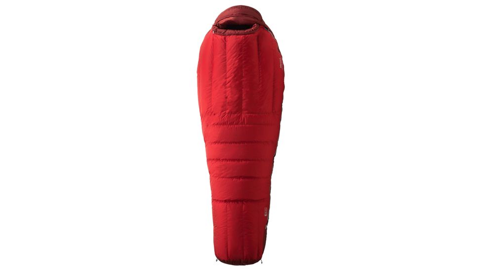Marmot CWM Sleeping Bag, Team Red/Redstone, Reg 6ft0in/Left Zip, 22560-6363-LZ