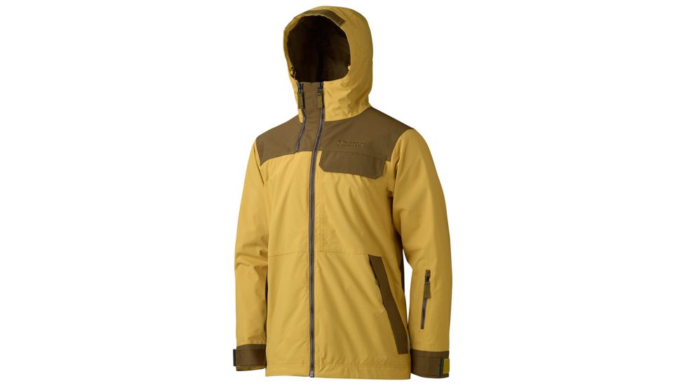 Marmot Dark Rider Jacket, Green Mustard/Brown Moss, S, 71220-9098-S