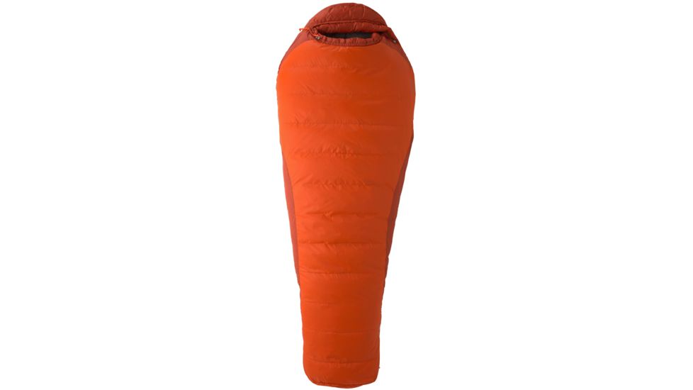 Marmot Datum 0 Men's Sleeping Bag 650 Down-Orange Haze/Dark Rust-Regular-Left