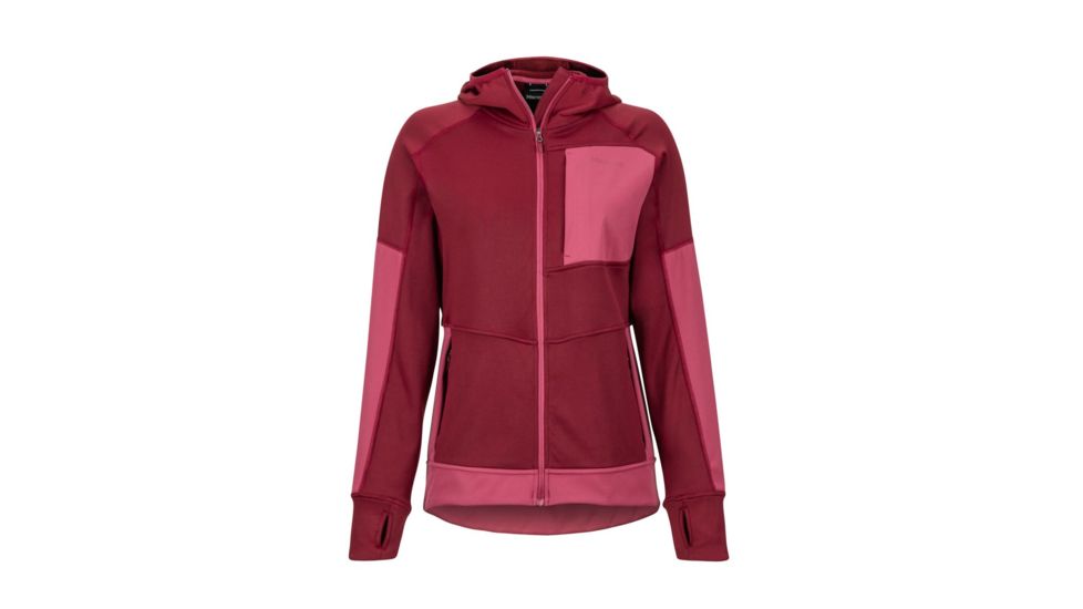 Marmot Dawn Hoody - Womens, Claret/Dry Rose, Medium, 86040-Clar/DryRose-M-DEMO