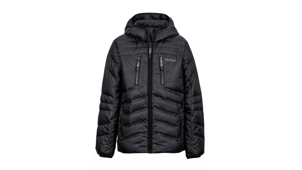 Marmot Demo, Boy's Hangtime Down Hoody, Black, M, 73490-001-DEMO