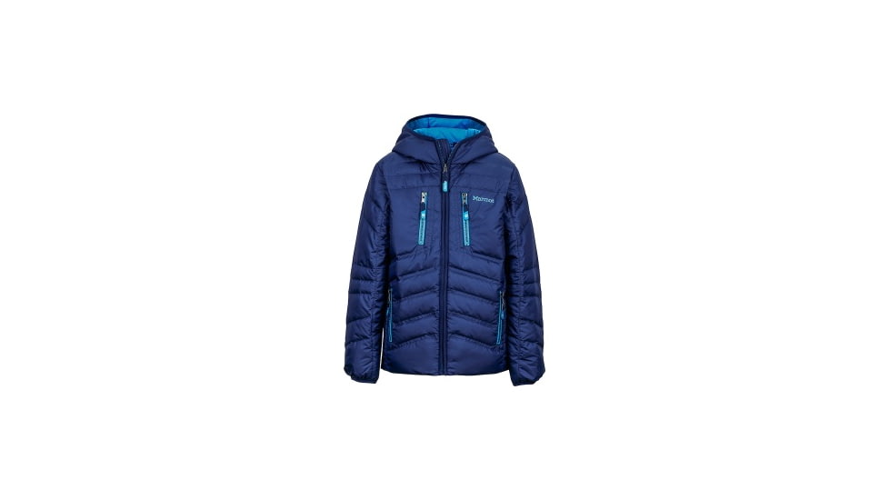 Marmot Demo, Boy's Hangtime Down Hoody, Arctic Navy, M, 73490-2975-DEMO
