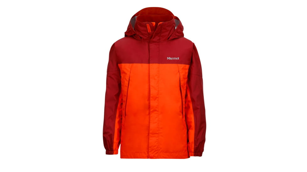 Marmot Demo, Boy's PreCip Jacket, Mars Orange/Brick, M 50900-9426-DEMO