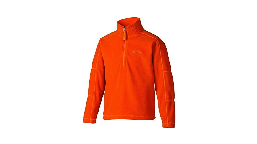 Marmot Demo, Boy's Rocklin 1/2 Zip, Sunset Orange, M, 83960-9185-DEMO