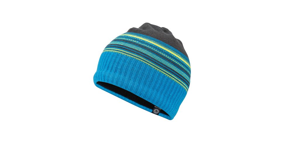 Marmot Demo, Boy's Striper Hat, Steel Onyx, M, 15540-1515-DEMO