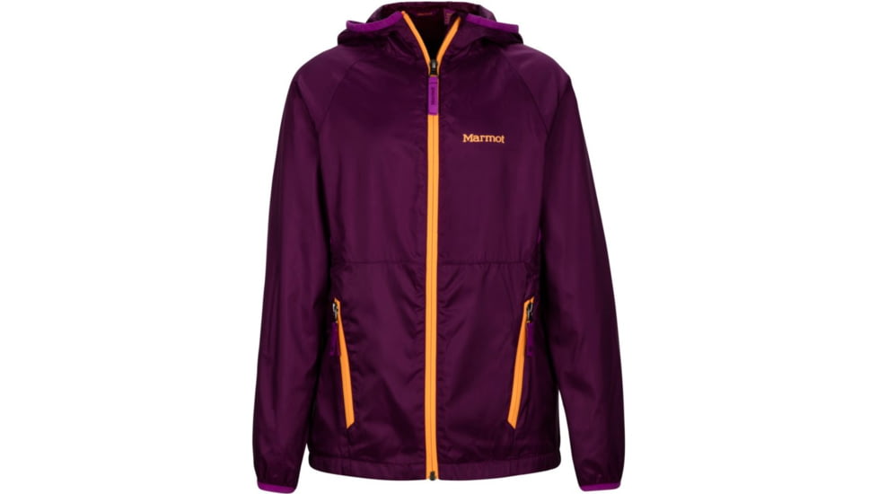 Marmot Demo, Girl's Ether Hoody, Deep Plum/Neon Berry, M 56190-6868-DEMO