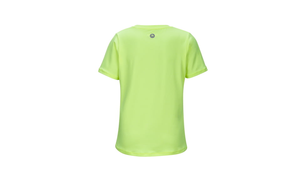 Marmot Demo, Girl's Post Time Tee SS, Hyper Yellow Heather, M, 59220-8334-DEMO