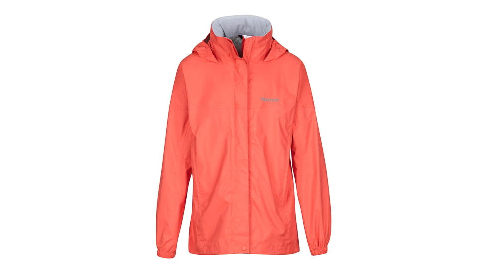 Marmot Demo, Girl's PreCip Jacket, Living Coral, M, 55680-6847-DEMO