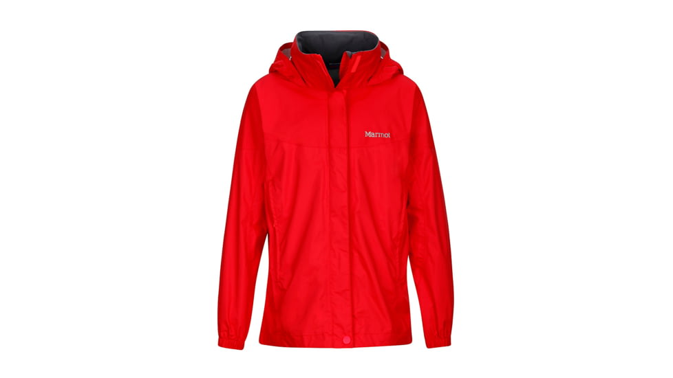 Marmot Demo, Girl's PreCip Jacket, Bright Pink, M, 55680-8608-DEMO