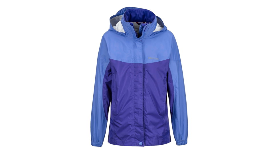 Marmot Demo, Girl's PreCip Jacket, Lilac/Electric Purple, M, 55680-6982-DEMO