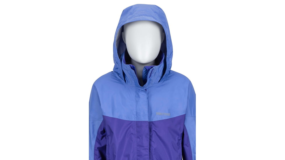 Marmot Demo, Girl's PreCip Jacket, Lilac/Electric Purple, M, 55680-6982-DEMO