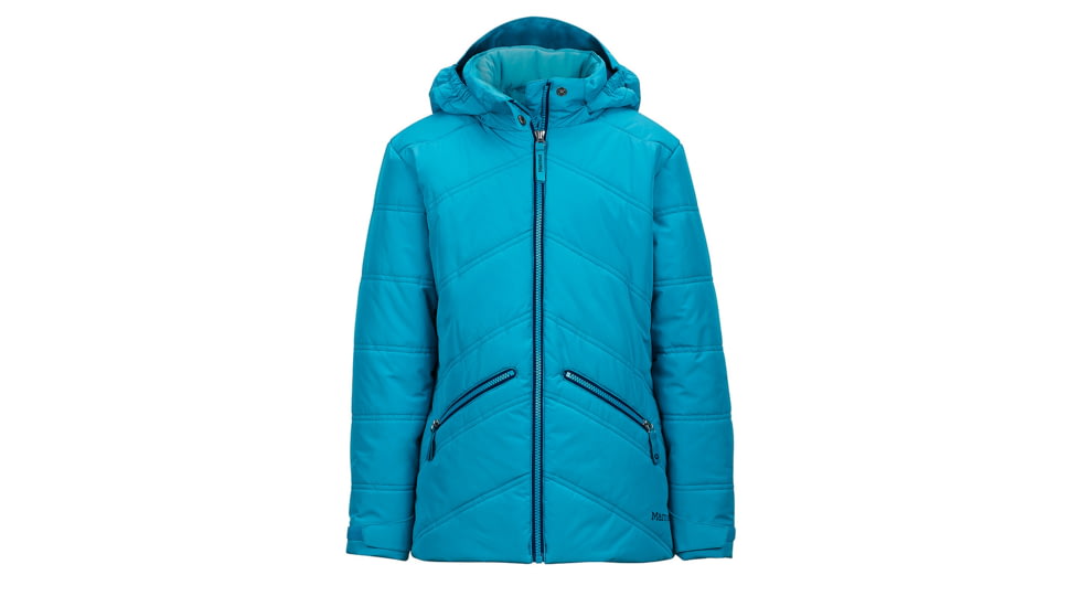 Marmot Demo, Girl's Val D'Sere Jacket, Turquoise, M, 76680-040-DEMO