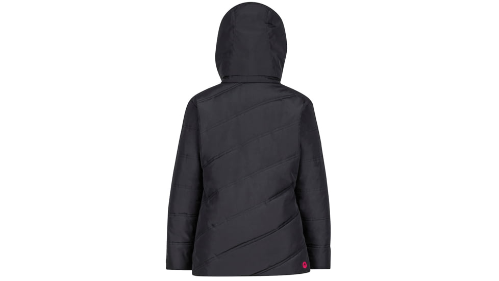 Marmot Demo, Girl's Val D'Sere Jacket, Black/Bright Ruby, M, 76680-1853-DEMO