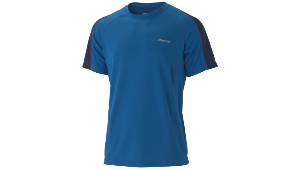 Marmot Doctor D SS - Men's-Vapor Blue/Dark Indigo-Large