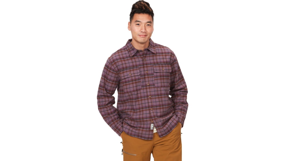 Marmot Doran Midweight Flannel Long Sleeve - Mens, Hazy Purple, Medium, M14661-22259-M