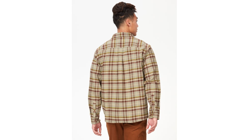 Marmot Doran Midweight Flannel Long Sleeve - Mens, Vetiver, Small, M14661-21543-S