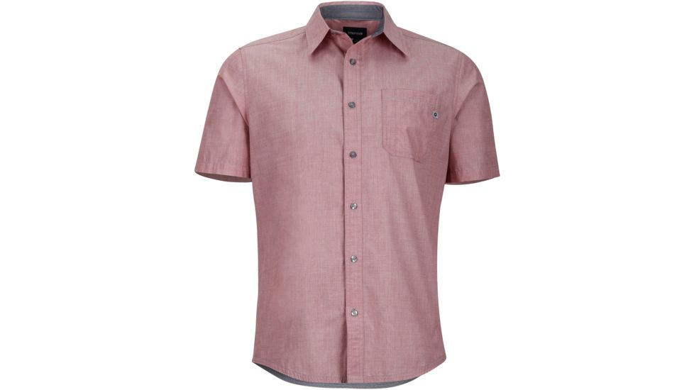 Marmot Dorset Short Sleeve Shirt - Men's-Retro Red-Small