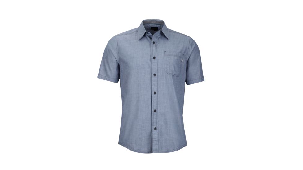 Marmot Dorset Short Sleeve Shirt - Men's-Vintage Navy-Small