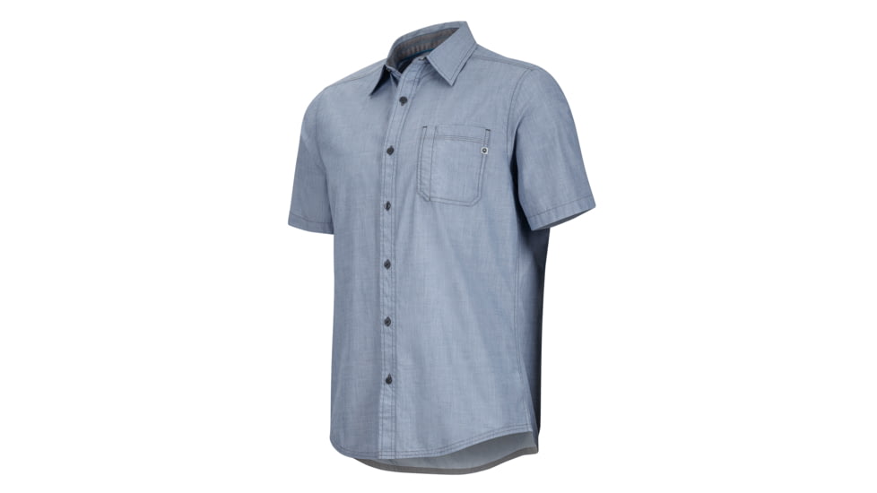 Marmot Dorset Short Sleeve Shirt - Men's-Vintage Navy-Small
