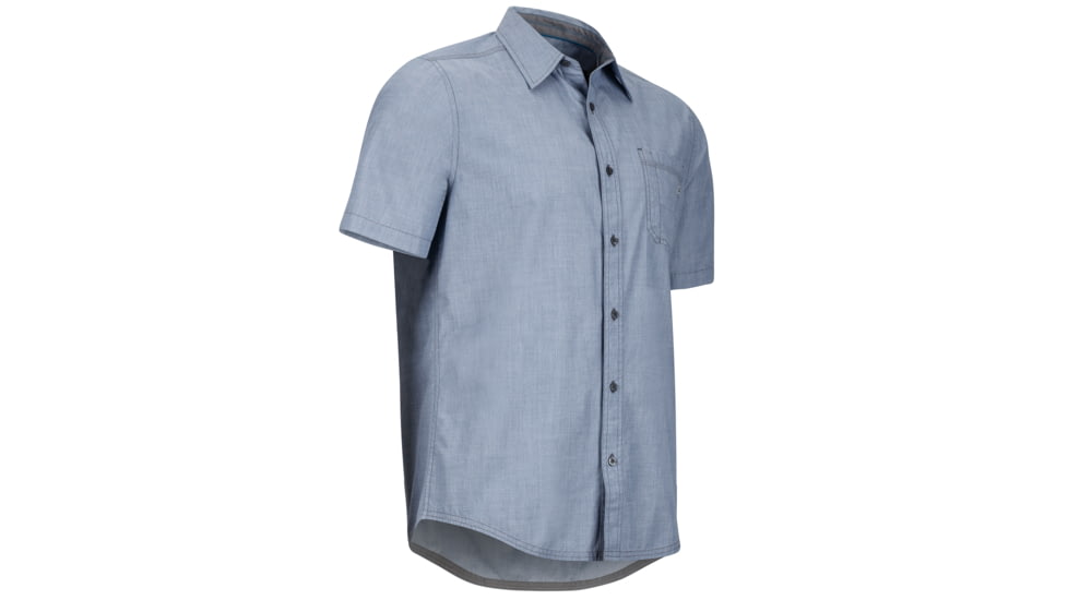 Marmot Dorset Short Sleeve Shirt - Men's-Vintage Navy-Small