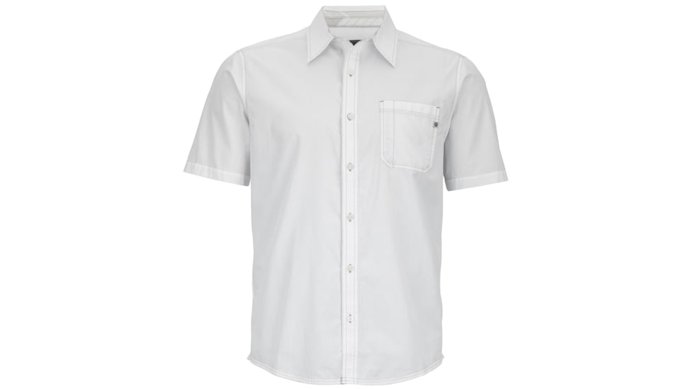 Dorset Short Sleeve Shirt - Mens-White-Small