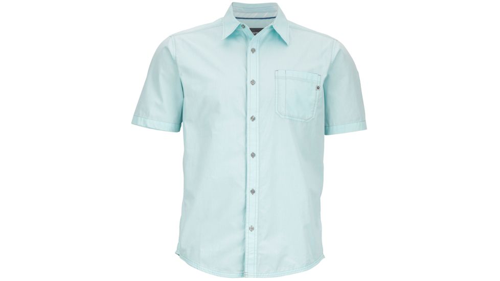 Marmot Dorset Short Sleeve Shirt - Men's-Light Blue-Large