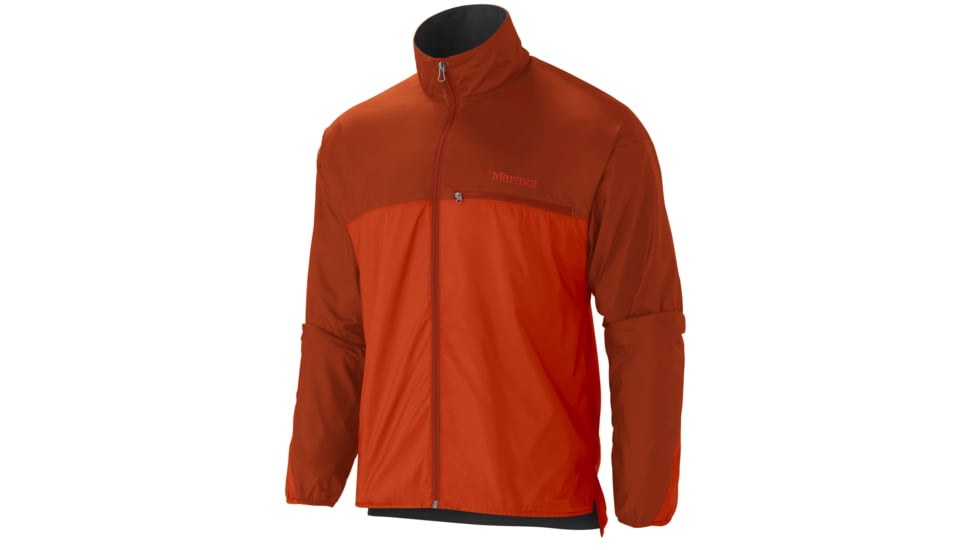 Marmot DriClime Windshirt - Mens-Orange Haze/Dark Rust-Large