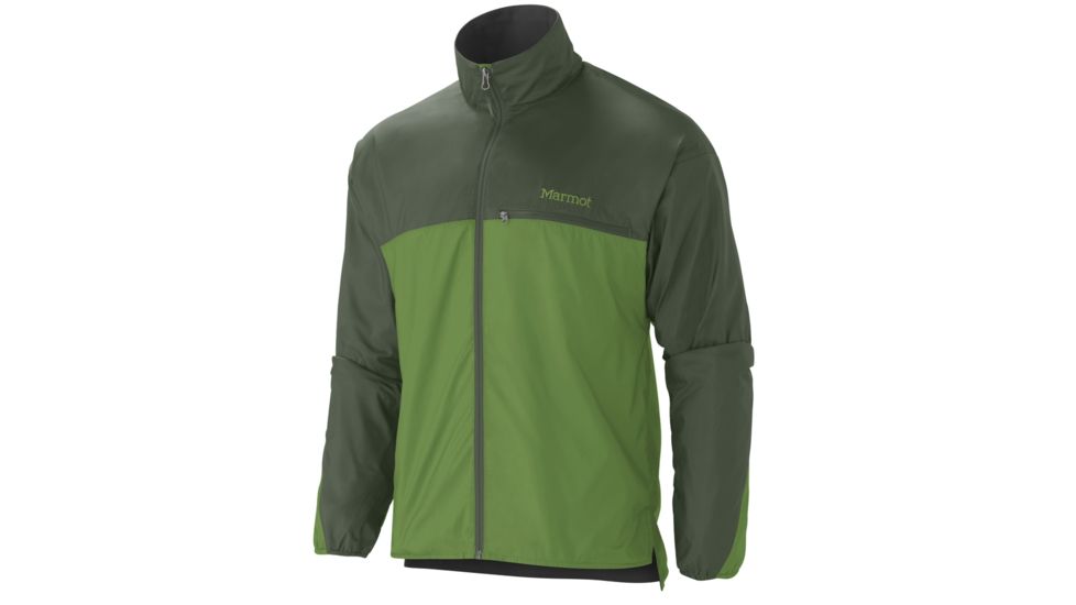 Marmot DriClime Windshirt - Men's-X-Large-Green Pepper/Midnight Green