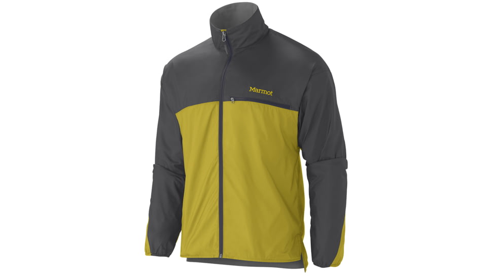 Marmot DriClime Windshirt - Men's-Small-Yellow Vapor/Slate Grey