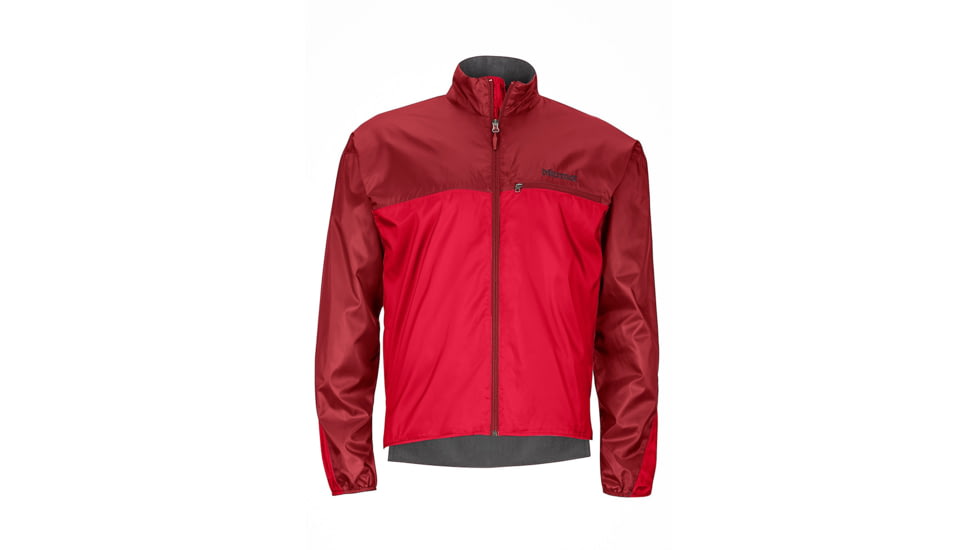 Marmot DriClime Windshirt - Men's-Team Red/Dark Crimson-Medium