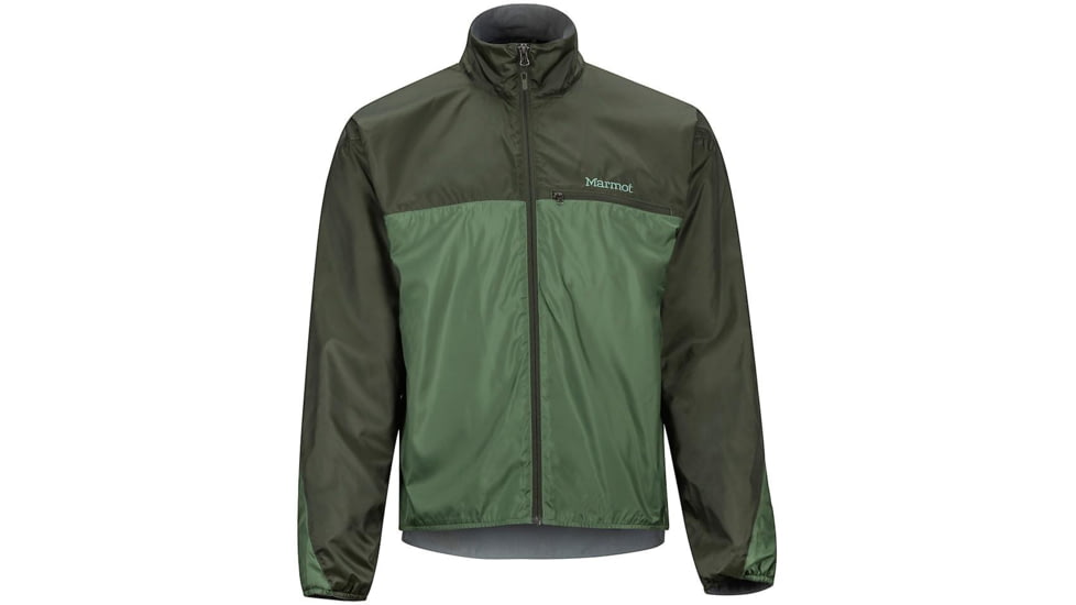 Marmot DriClime Windshirt - Mens, Crocodile/Rosin Green, Medium, 51020-4850-C/RG-M