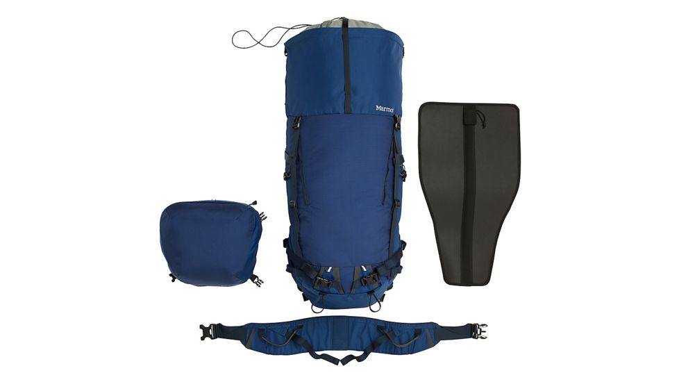 Marmot Eiger 42L Backpack, Estate Blue/Total Eclipse, One Size, 38200-3544-ONE